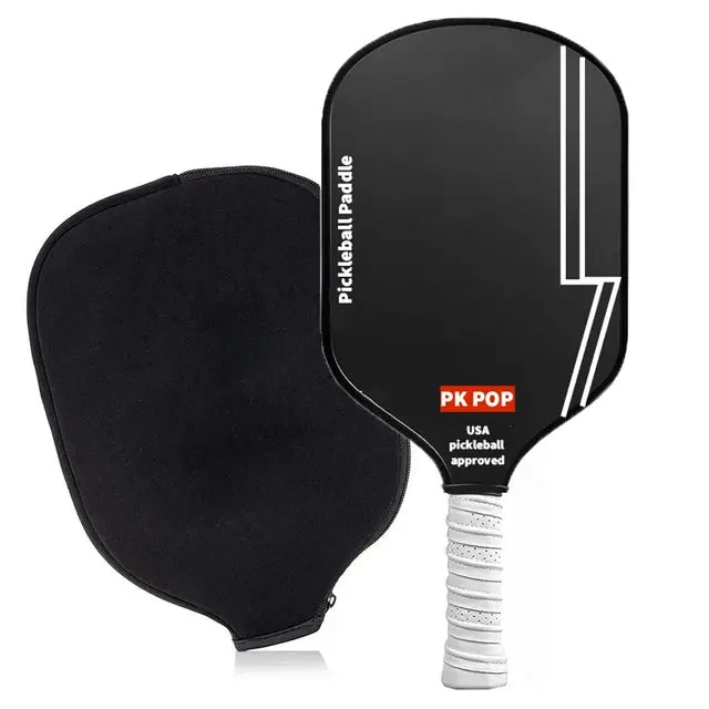 T700 Raw Carbon Fiber Pickleball Paddle Spin Textured Surface With Foam Edge Ergonomic Grip