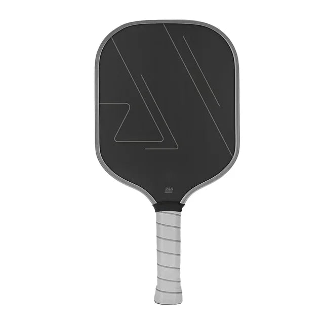 Carbon Fiber Pickleball Textured Frosting PP Honeycomb Core TPU Edge Banding Silicone  Sleeve PU Handle Leather Tennis Rackets