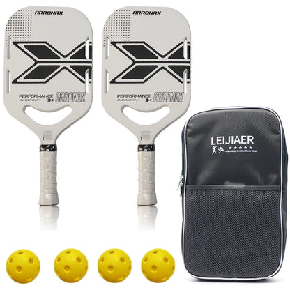 2023 Arronax Pickleball Paddle Rackets Carbon Fiber Core Portable  Gift Indoor Outdoor Racquet Cover Carrying Bag Ball Optional