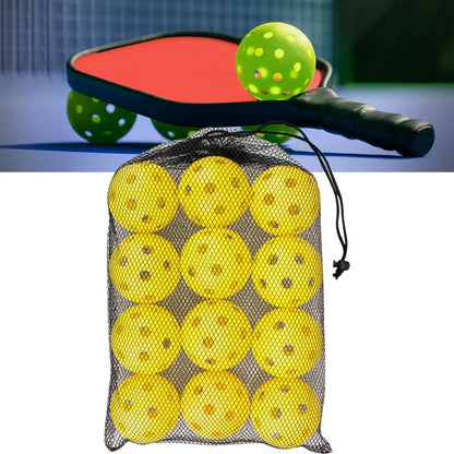 12pcs Pickleball Balls Competition Ball Professional 72mm for Tournament Play golf hollow ball PE adult outdoor sporting