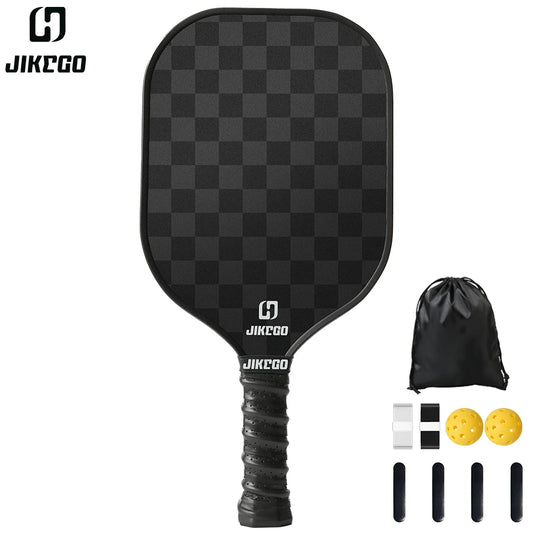 JIKEGO 18K Carbon Fiber Pickleball Paddle 2023 16mm Professional Pickle Ball Racket Racquet Men Women Child