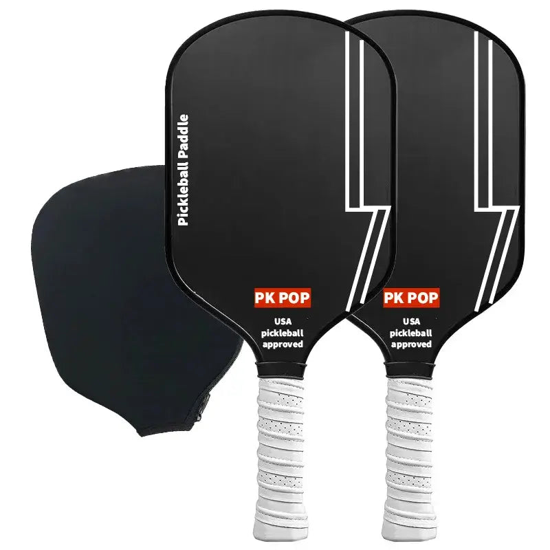 T700 Raw Carbon Fiber Pickleball Paddle Spin Textured Surface With Foam Edge Ergonomic Grip