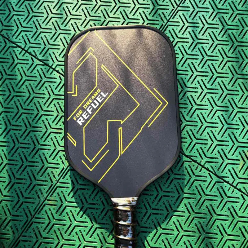 16mm Raw Carbon Fiber Pickleball Paddle T300 Elongated Handle Pickleball Paddle Usapa Standard Offensive Series High Quality