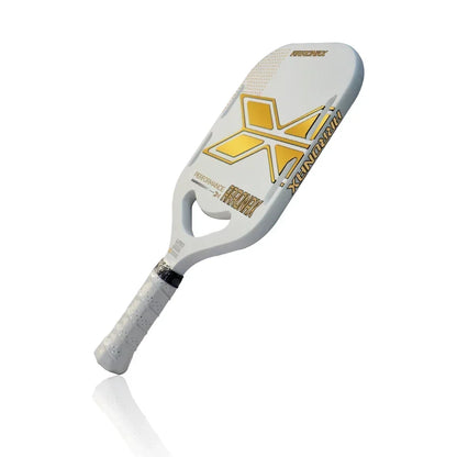 Pickleball Paddles, Carbon Fiber Surface with High Spin & Power, Edgeless Design Elongated Handle Power Paddles USAPA Approved